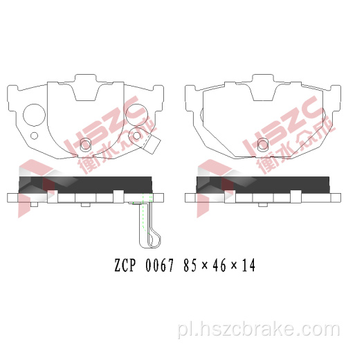 FMSI D464 Ceramiczny hamulca dla Hyundai